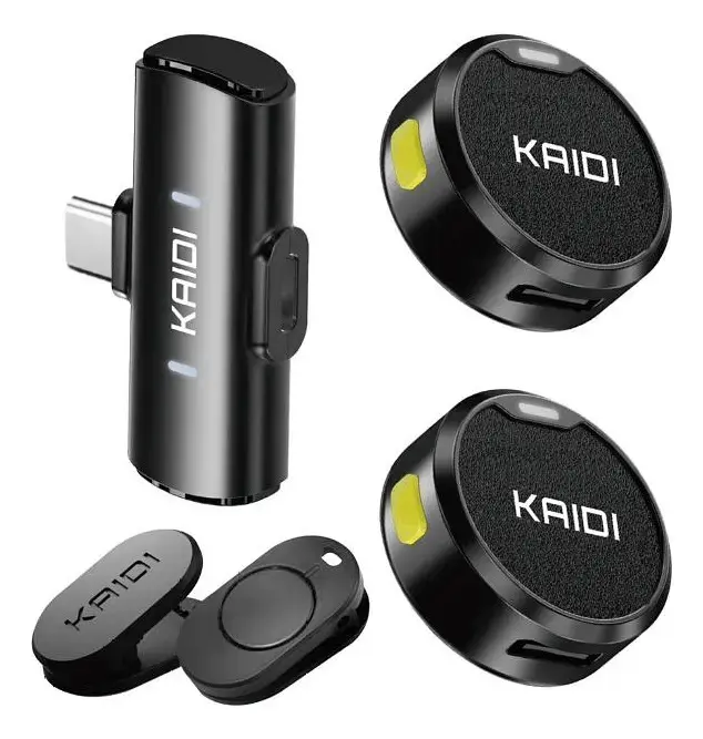 Microfone Lapela Sem Fio Kaidi Tipo-C - 1