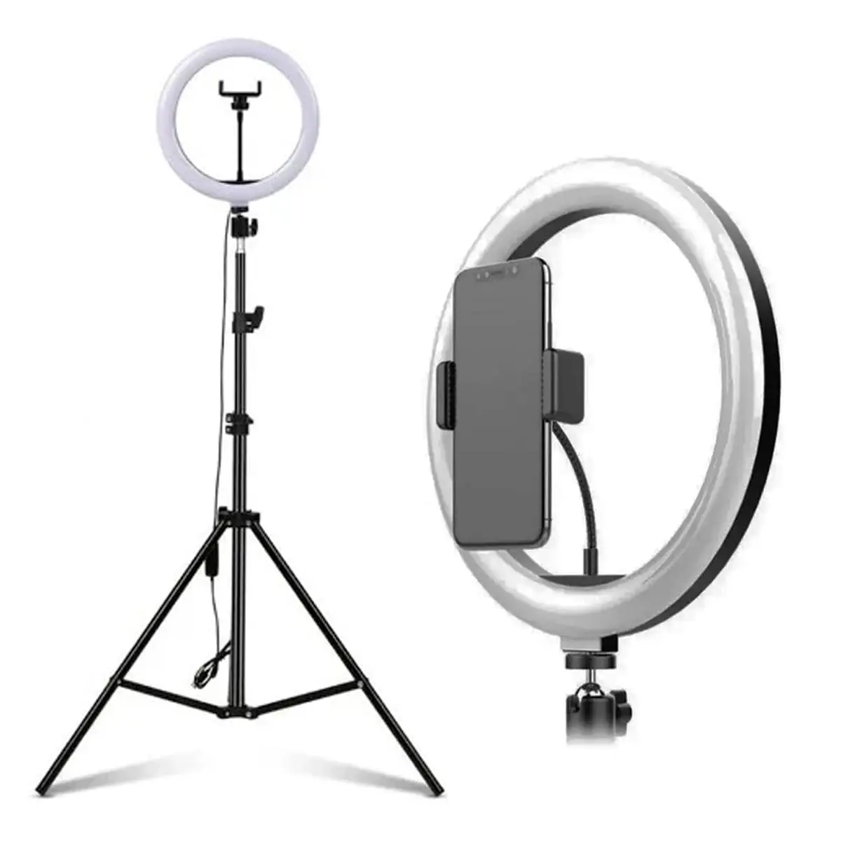 Ring Light Profissional 26cm Selfie Live Com Tripé 2 Metros Para Celular Anel Lâmpada Vídeo E Maquiagem Iluminação Foto Estúdio PREMIUM ONYK - 1