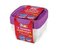 [PRIME] Conjunto 5 Potes Plásticos Herméticos 530ml - 1