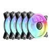 Kit Ventoinha Aigo AF12 5in1, ARGB, 5x120mm, Preto, AF125IN1-BK - 1