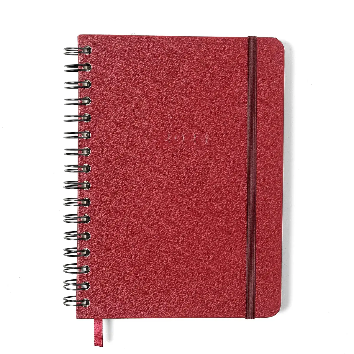 AGENDA PLANNER WIRE-O 2026 CLASSICA SEMANAL ANOTACOES A5 VERMELHO QUENTE