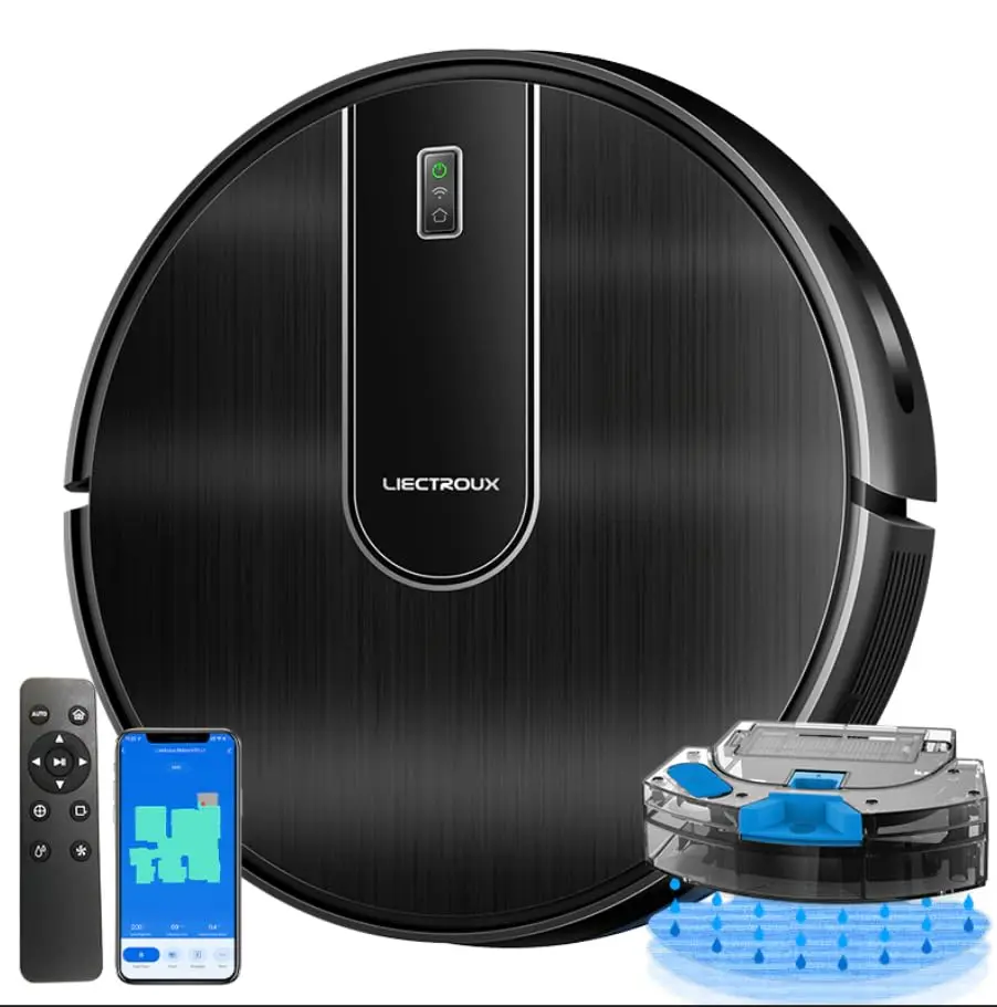 Robô Aspirador Liectroux L200 3 em 1 Aspira Varre Passa Pano Com Aplicativo Compatível Com Alexa e Google Bivolt - 1