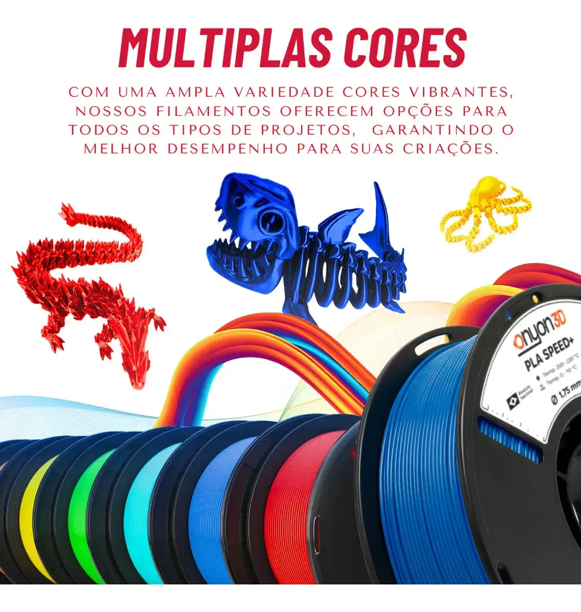 Filamento Pla Plus 1kg Impressão 3d Nacional - Cores Cor Preto thumbnail 7