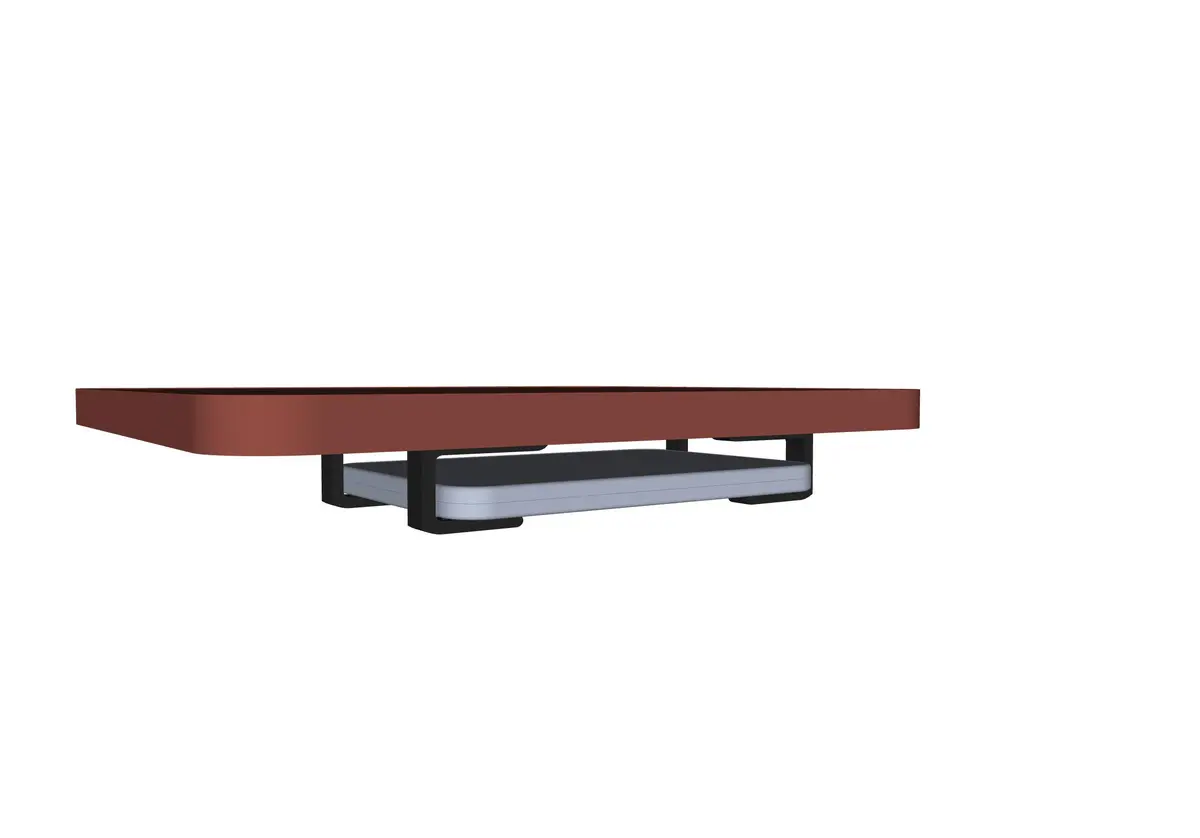 Splin Suporte Universal Inferior Sob Embaixo Mesa Para Notebook estilo Gaveta (preto)