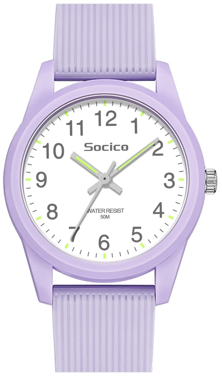 SOCICO Relógio analógico infantil para meninos e meninas, fácil de ler, relógio de aprendizagem, à prova d'água, 50 m, pulseira macia para crianças de 4 a 12 anos, ótimo presente para crianças