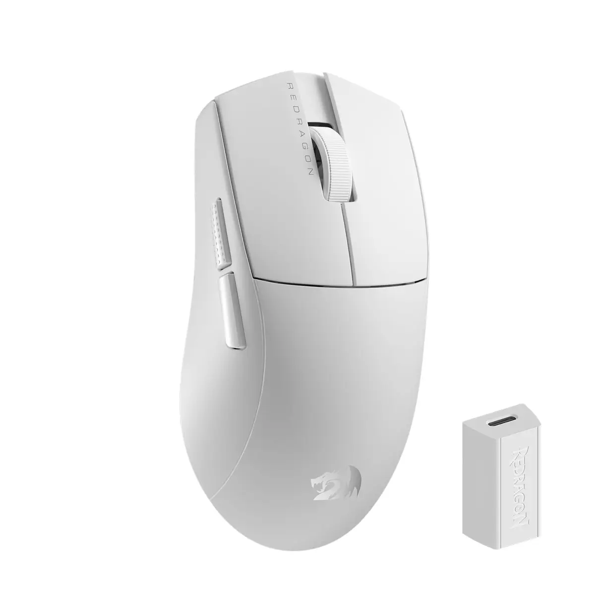 Mouse Gamer sem fio Redragon King Pro 4k Branco PAW3395 4000Hz M916W-PRO-4K