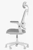 Cadeira De Escritório Astra Ergonômica Elements Cinza Branco - 1