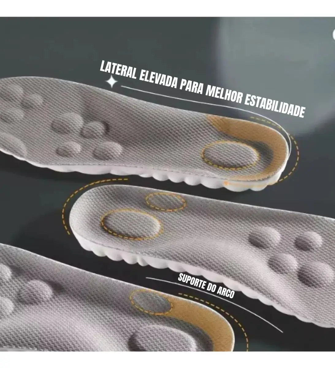 Palmilha Ortopédica em Gel para Fascite Plantar e Esporão, 1 Par, Tamanho 35-40 thumbnail 4