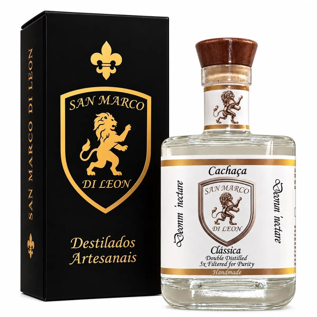 Cachaça Clássica San Marco Di Leon 700 ml 40% vol | Alambique de Cobre Bidestilada suave