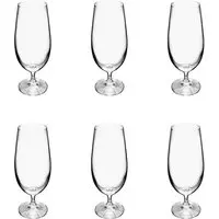 Kit Com 6 Taças De Cerveja Gaston Transparente 380 Ml