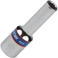Soquete Estriado Longo 9mm com Encaixe 12 Pol KING TONY-423009 - 1