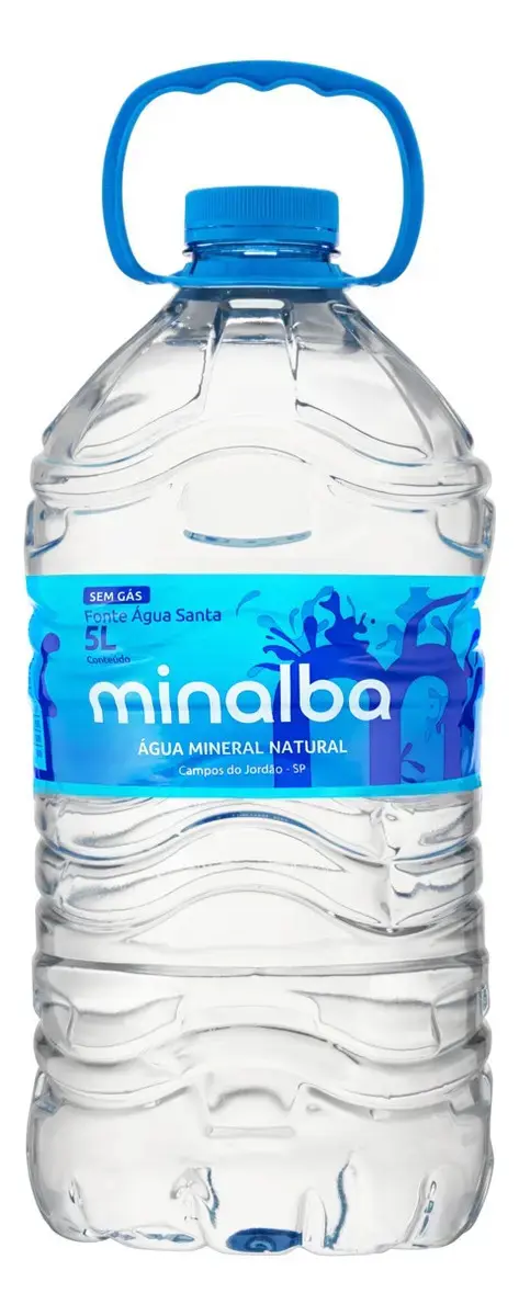 Água mineral Minalba sem gás galão 5 L