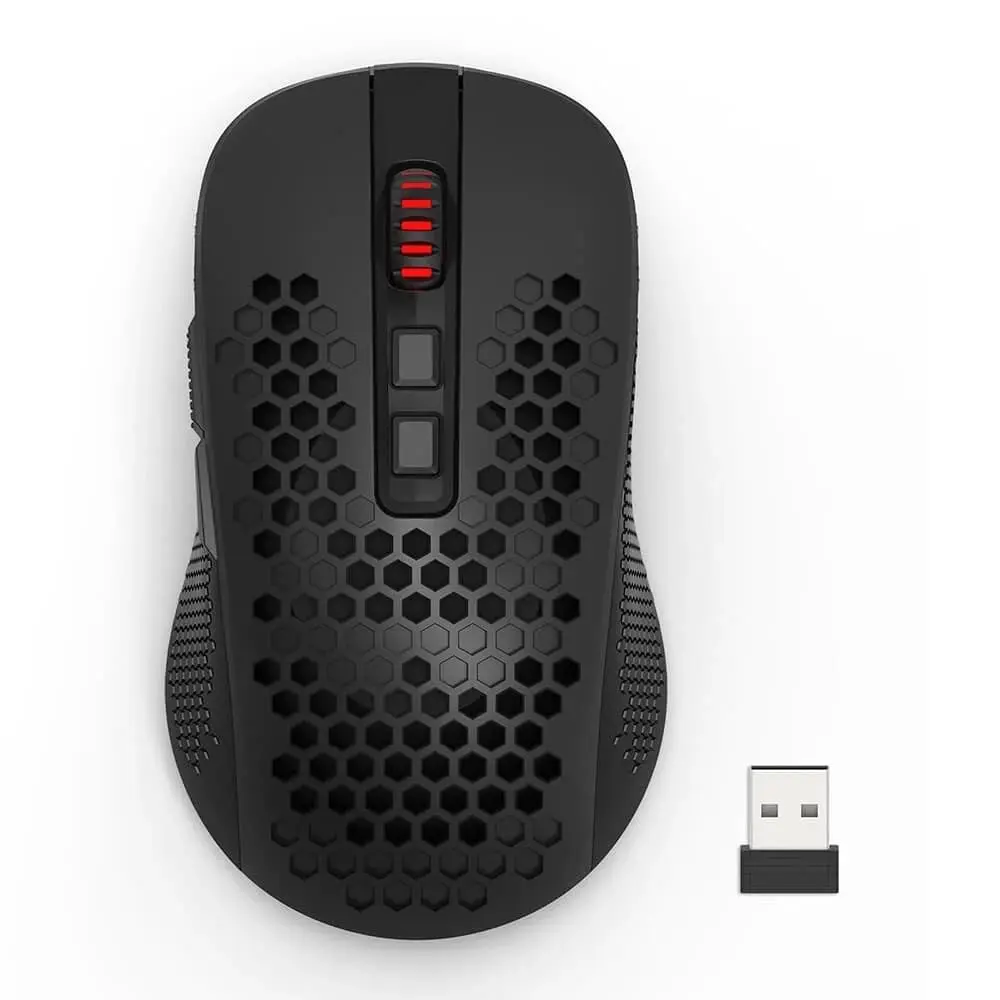 Mouse Gamer Redragon Hana Tri-Mode Bluetooth 2.4GHz USB-C Sensor PAW3104 7200 DPI RGB Preto M694-RGB