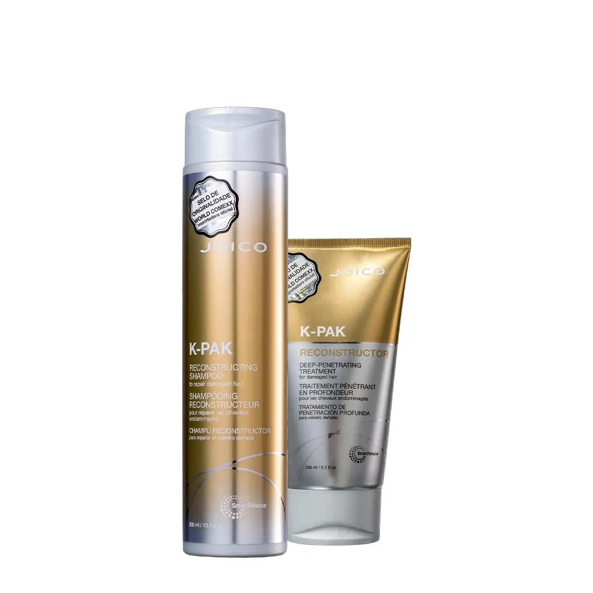 Kit Joico K-PAK Reconstrutor Repair Damage Deep Shampoo Máscara (2 produtos) - 1