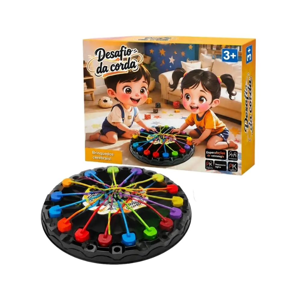 Desafio da Corda Jogo de Estratégia, Brinquedo Cerebral, Coordenação Motora, para Crianças acima de 3 Anos