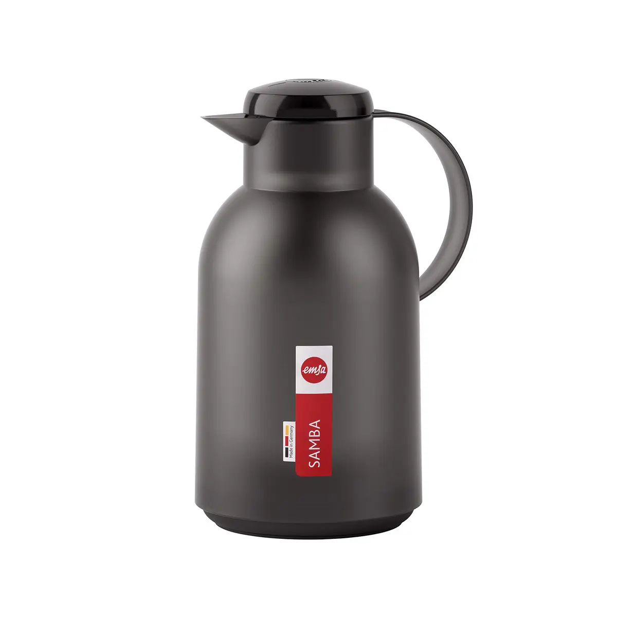 Garrafa Térmica de 1,5 Litros Quick Press Samba Emsa Preta