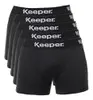 Kit 5 Cuecas Boxer Masculinas em Microfibra Pretas - 1