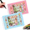 🔥 KIt 1/2 Livros Bob Goods para Colorir Capa Dura 48 Folhas Rosa e Azul 
