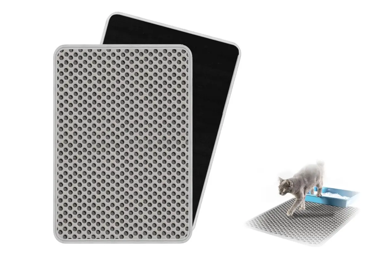 Tapete Coletor De Areia Higiênico Tamanho EXG 100x68 PETYC Caixa de Areia Para Gatos Anti Sujeira Impermeável Premium Produto Petshop