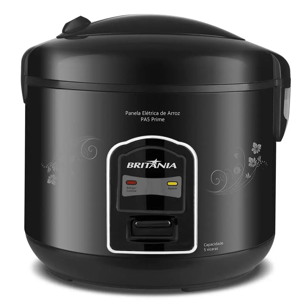 Britânia Panela Arroz, PA5 Prime, 400W, Preta, 110v, | 400W 5 cups | 400W
