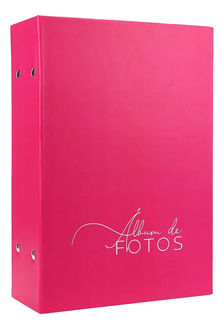 Album Grande Para 500 Fotos 10x15 Amarelo-lightning Fosco Cor Rosa-pastel - 1