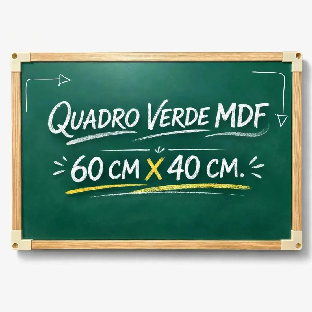 Lousa Quadro 60x40 Verde Mdf Uv Alta Qualidade Escritório Escola Cardápio Infantil Xcolds