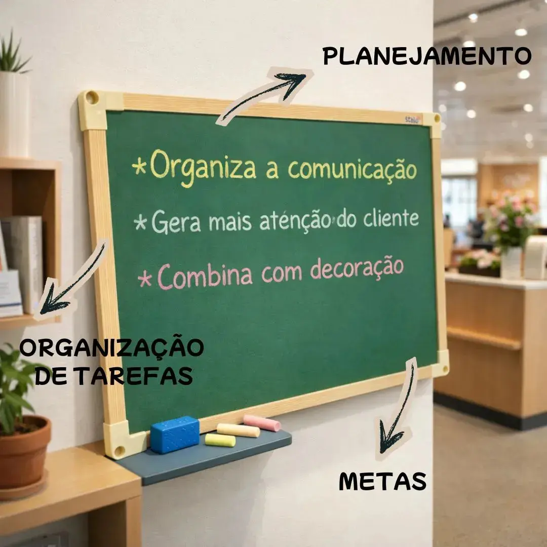 Lousa Quadro 60x40 Verde Mdf Uv Alta Qualidade Escritório Escola Cardápio Infantil Xcolds thumbnail 3
