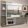 Estante com painel p/ TV 55" e 2 portas Porto Multimóveis - Branco - 1