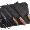 Conjunto de talheres Gunderson de 6 peças com tábua de cortar Oster, cor preta - 1