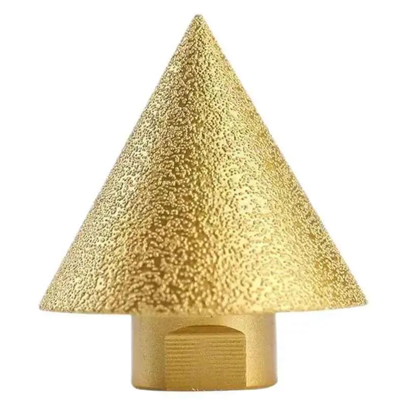 Broca Cônica Diamantada Chanfro Porcelanato M14 Copo 50mm
