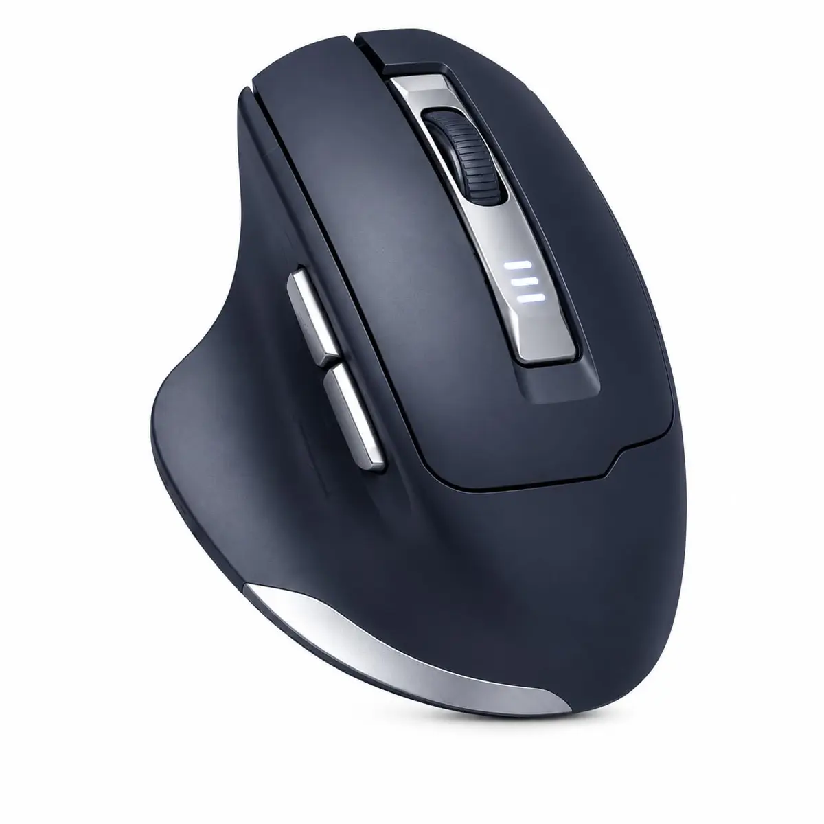Mouse Ergonômico Sem Fio Recarregável USB 2.4G, 1600 DPI Ajustável, Cliques Silenciosos, Design Anatômico, Compatível com Notebook e PC, Ideal para Trabalho, Home Office e Estudos