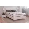 Cama Box Conjugada Casal Ortobom Turin Ortopédico com Ortopillow 55x138x188cm - Branco/Cinza - 1
