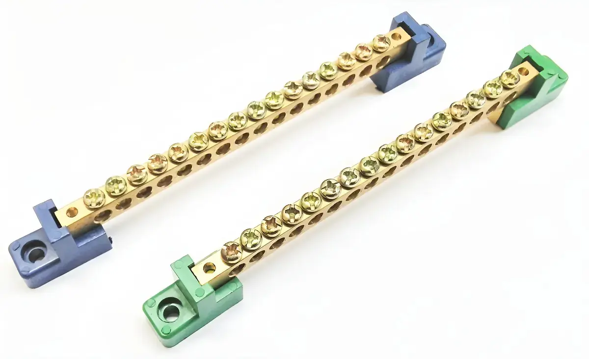 Barramento Neutro Terra 16 Vias 80a Hc-004 Fixação Parafuso