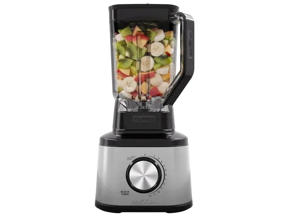 Liquidificador Britânia BLQ15A 33102306 1500W Copo de 3,1L Preto e Prata - 220V