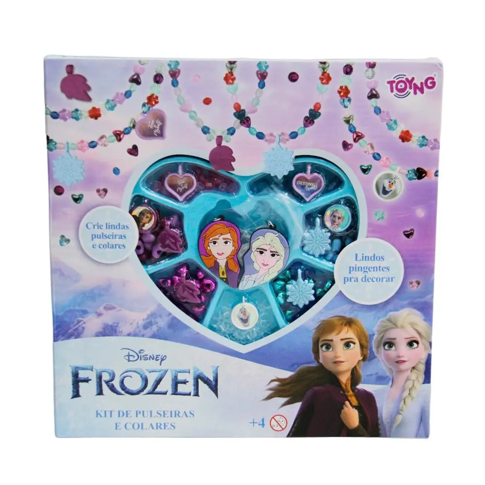 Kit de Pulseiras e Colares com Pingentes, Frozen - Toyng - 1