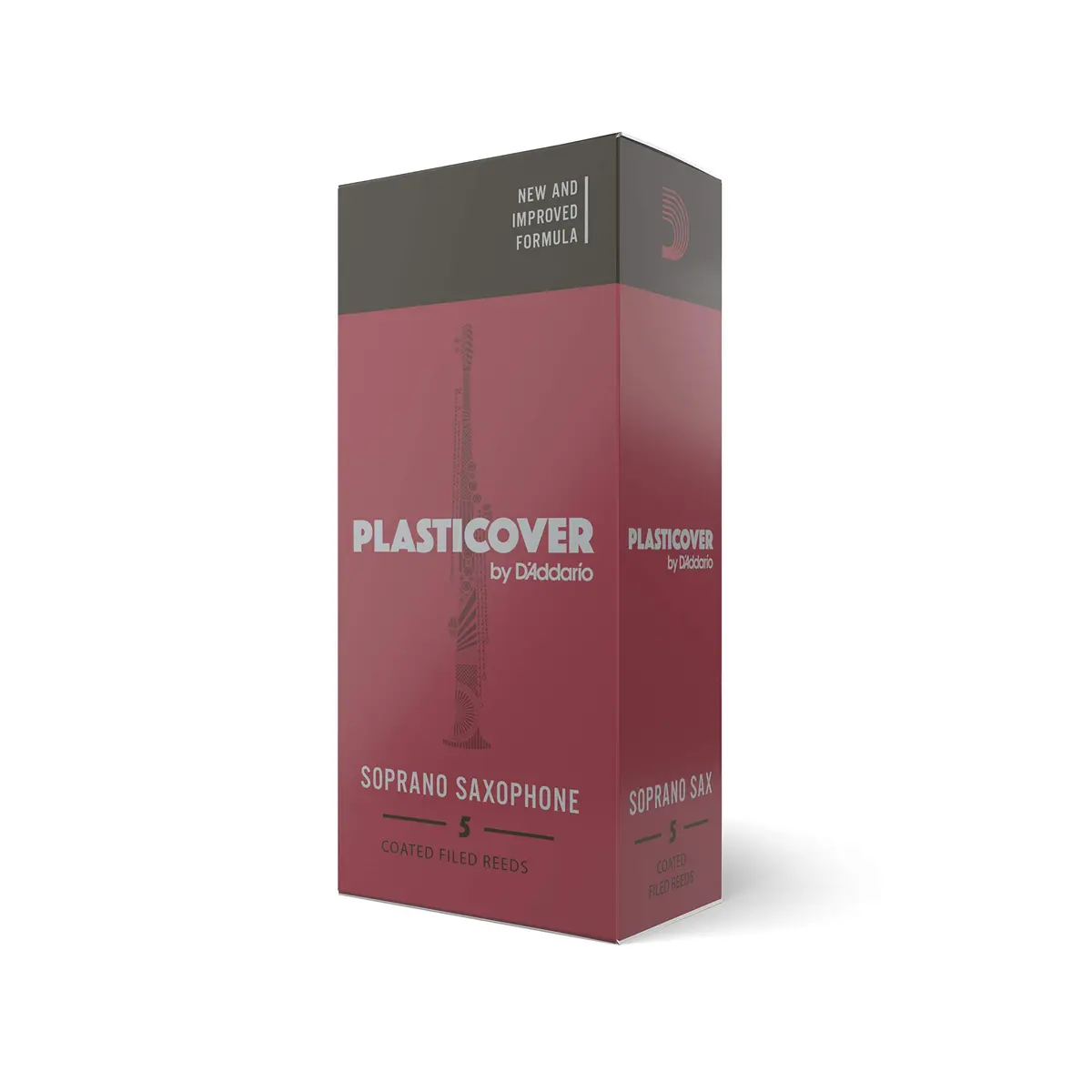 Palheta D'Addario Woodwinds Plasticover Sax Soprano 1.5 (Caixa com 5) - 1