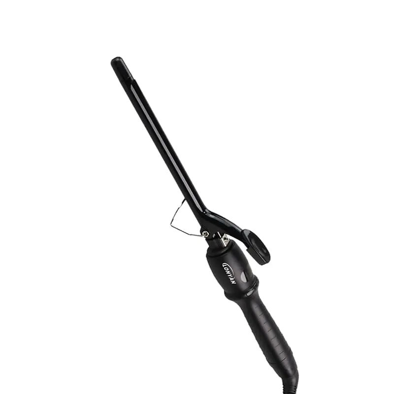Modelador de Cachos LONYAN Ionização Ondas Profissional Cacheador Bivolt 220V 127V 9 mm Anti Frizz À Prova Negativos Sem Danos Ao Cabelo Rápido Aquecimento Com Visor De Temperatura Regulável 9901A-KB