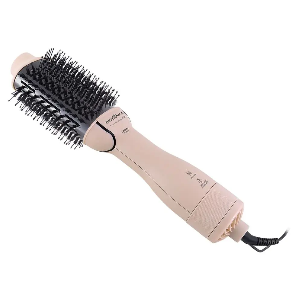 Britânia Escova Secadora Soft 4 em 1 1300W BEC07R Bivolt Plástico Rosa - 1