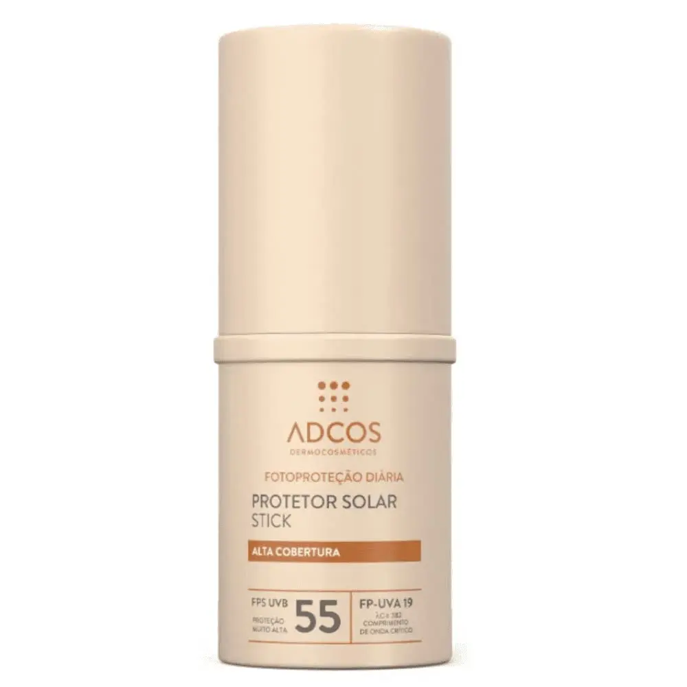 Adcos Filtro Solar Tonalizante FPS 55 Base Stick Ivory 17g - 1