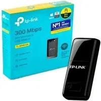 Mini Adaptador TP-Link Wireless N, USB, 300 Mbps - TL-WN823N - 1