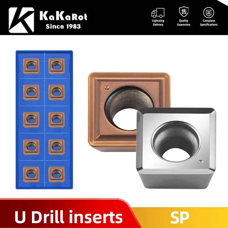 Inserção de carboneto KaKart tipo SP SPMG/SPGT 050204 060204 07T308 090408 110408 140512 inserção de broca rápida de alta velocidade
