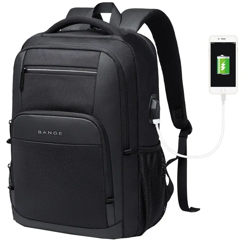 Bange homem à prova dwaterproof água mochila resistente negócios mochila dos homens de viagem notebook portátil mochila sacos 15.6 polegada masculino adolescente