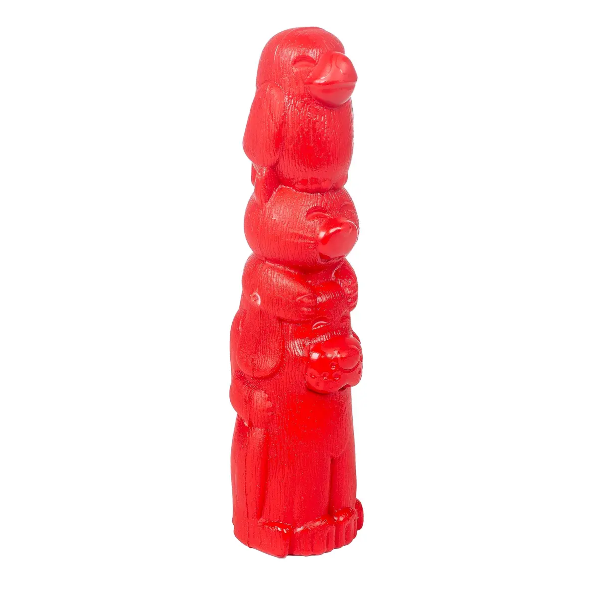 Pet Games Mordedor Super Resistente Totem Nylon Vermelho Tamanho P Para Cães - 1