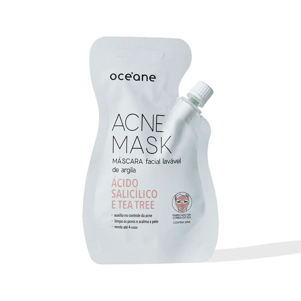 Océane-Máscara Facial Antiacne com Ácido Salicílico - Acne Mask 35ml