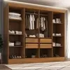 Closet Casal 100% MDF 4 Gavetas Jatobá Yescasa - 1