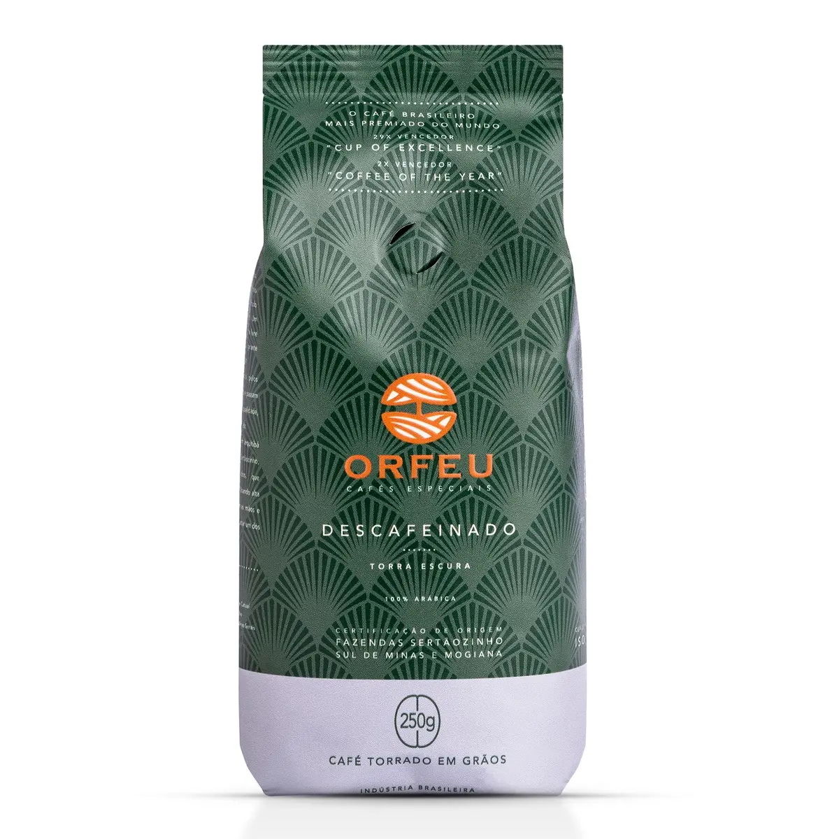 Café Orfeu Descafeinado em Grãos, 100% Arabica, 250g - 1
