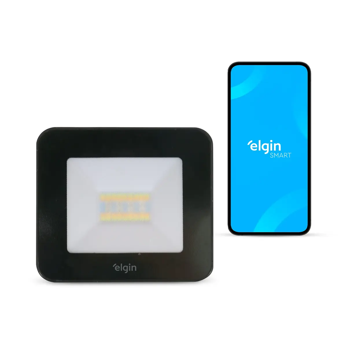 Refletor Inteligente 20W RGB LED Smart Wifi Elgin compatível com Alexa e Google Home - 1