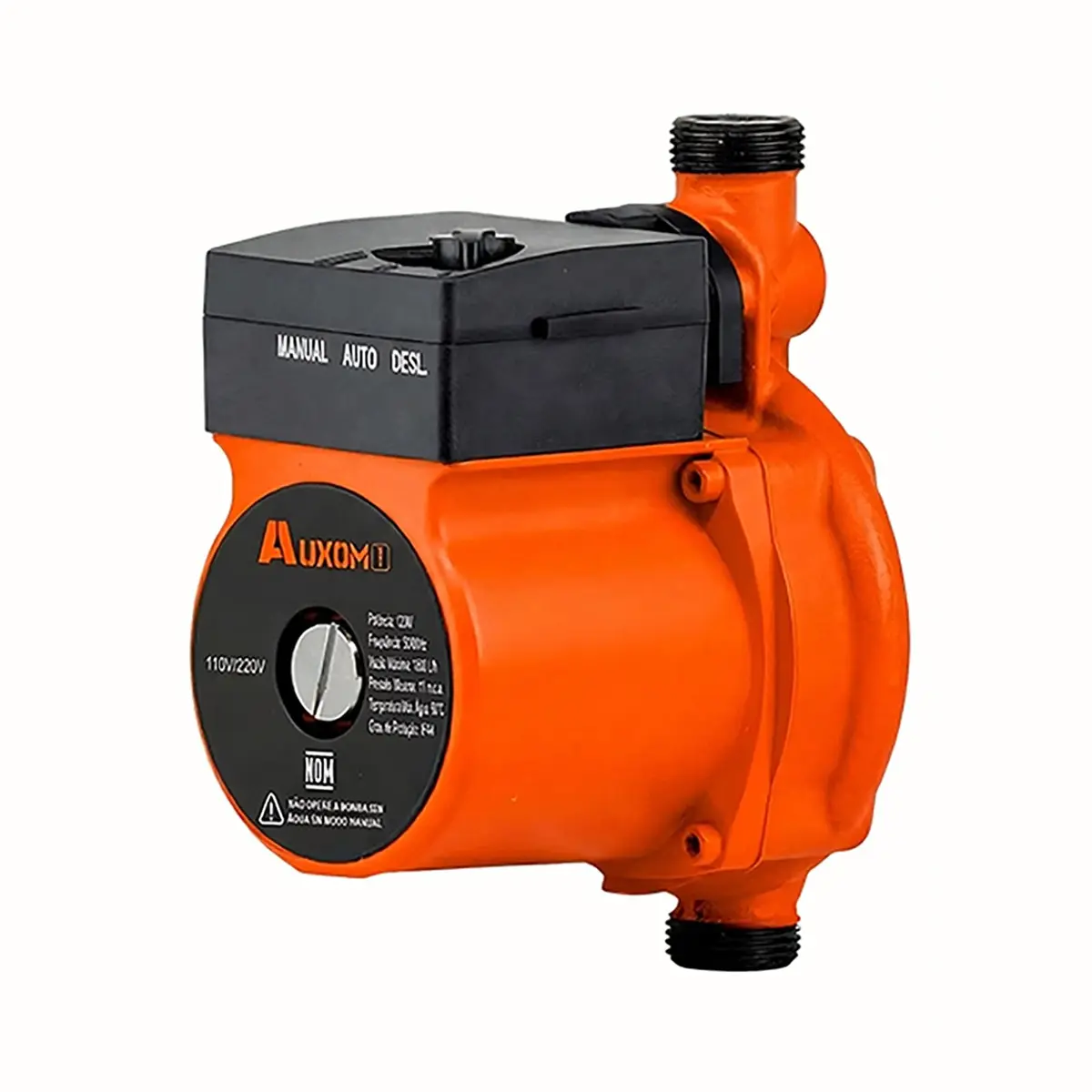 AUXOM Pressurizador de Água Bomba Pressurizadora de Água Automática 120W Pressurizador Chuveiro 11m.c.a 1800L/h Ultra Silencioso até 90°C Aquecedor Solar Residencial (220 Volts)