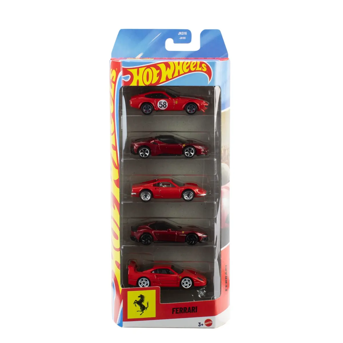 Kit Hot Wheels com 5 Carros Rosso Mattel. Conjunto colecionável exclusivo com veículos de Metal e Design esportivo. para crianças a partir de 3 anos.
