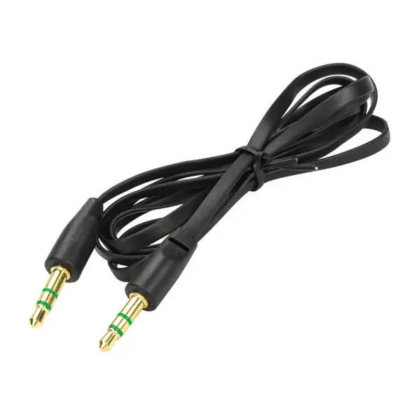 Cabo De Áudio Auxiliar P2 X P2 Carro Som Fone Smartphone 24k - 1